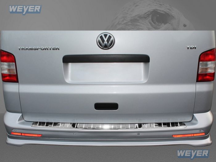 Carbest Stoßstangenschutz aus gebürstetem Edelstahl - VW Transporter T6