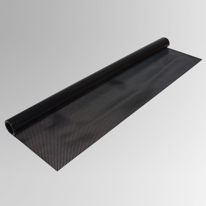 Folie Shadow Line, selbsthaftend - schwarz - 5% gelocht - 0,50 x 1,50 m