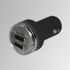 Dual USB Ladeadapter 12+24V